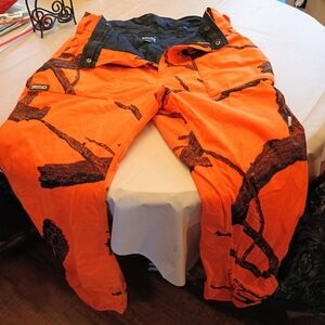 Men's Orange Camouflage Cargo Pants